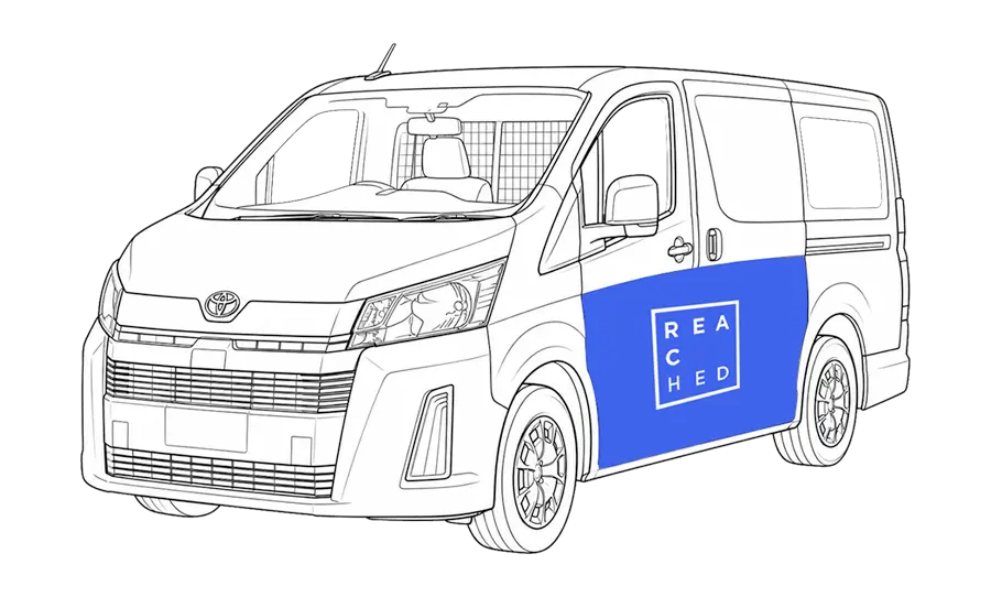 Delivery truck icon for large item and furniture delivery