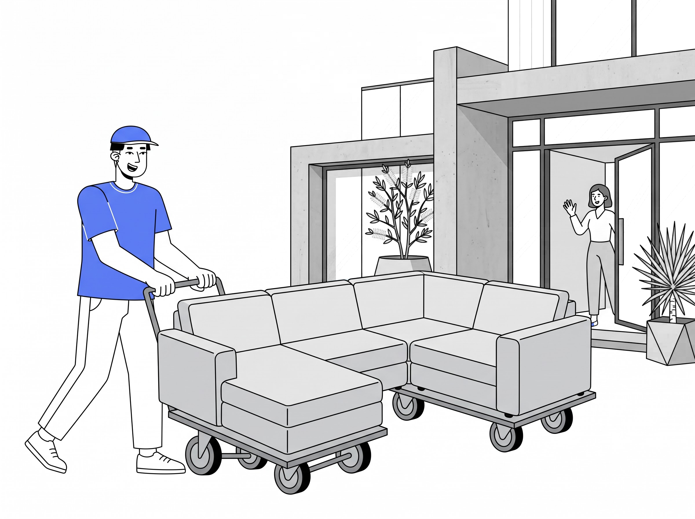 6 Seater Modular Sofa