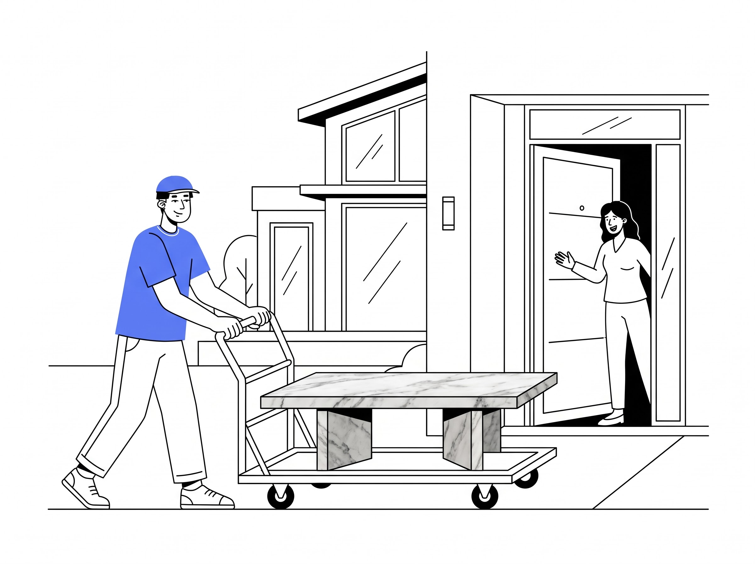 heavy coffee table delivery australia