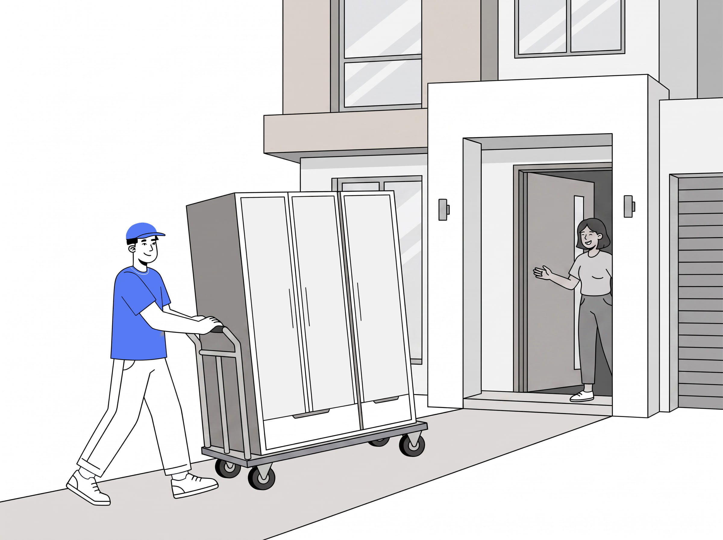 Triple Wardrobe Delivery